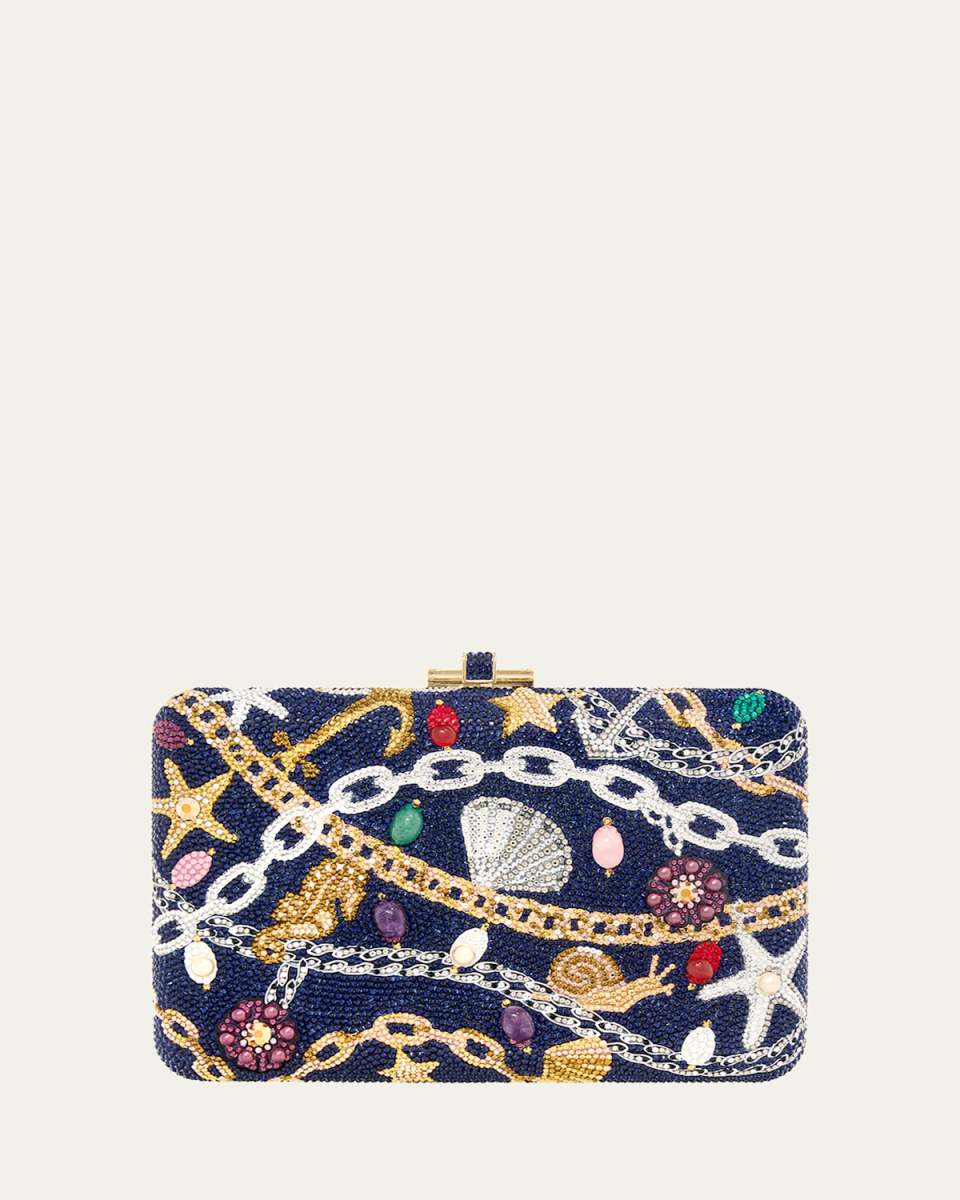Nautical Chains Crystal Clutch Bag